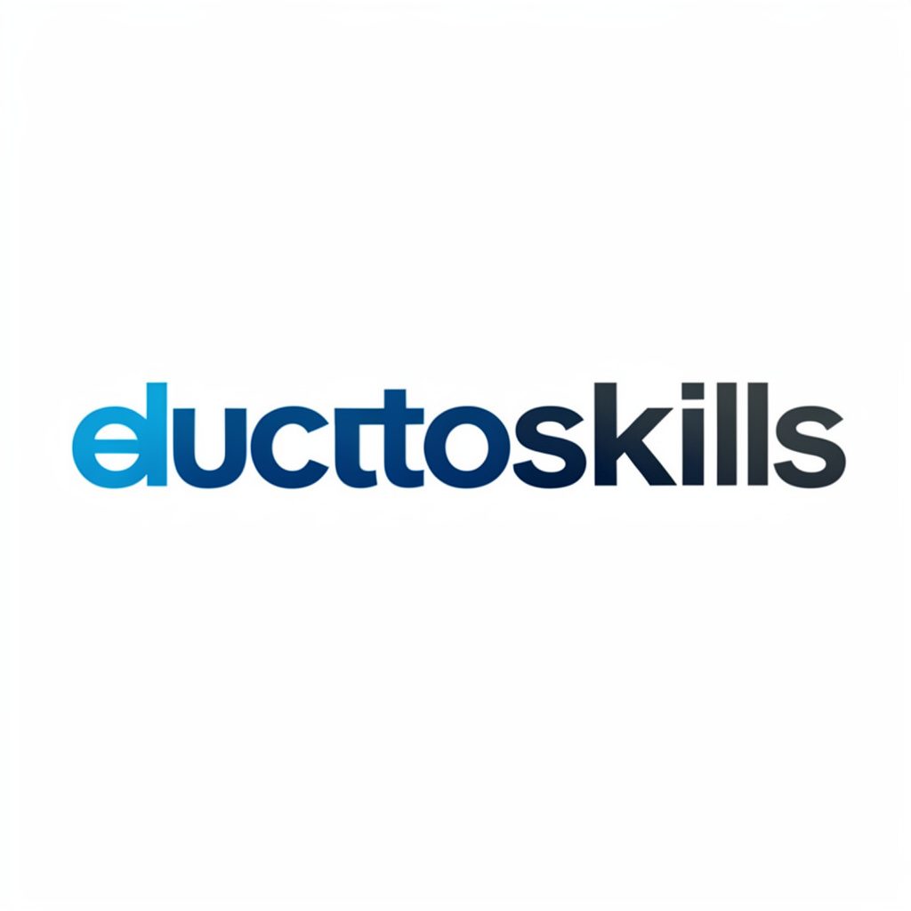 Green square icon representing education and skills development